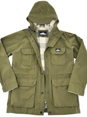 Madewell Olive Green Utility Field Jacket with Hood